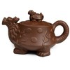 Teapot Chinese Dragon Turtle Auspicious Zisha Clay Gongfu Teapots for