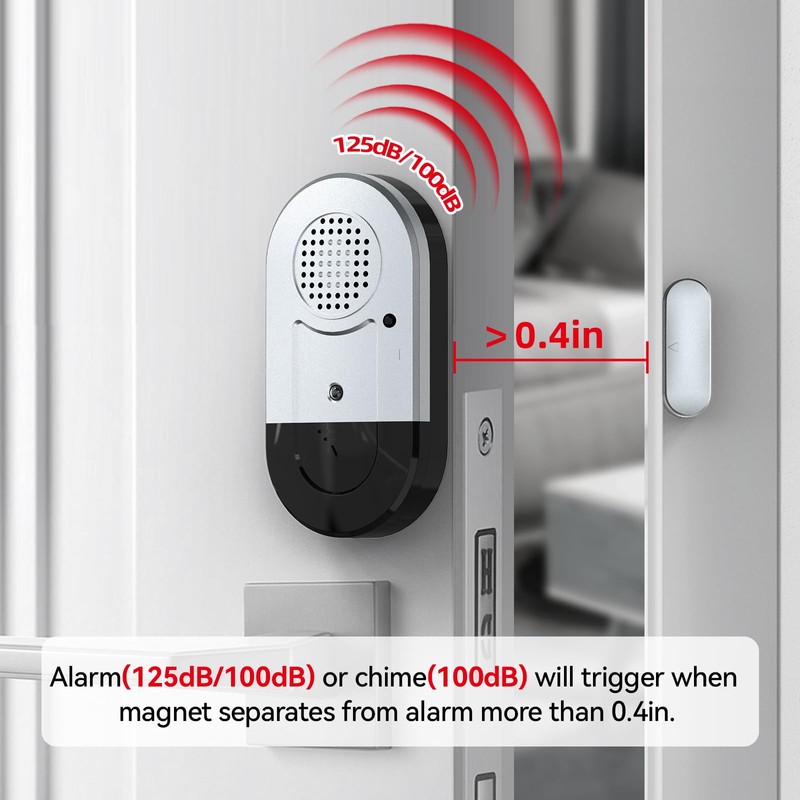 Sanjie Door Alarms When Opened,Door Window Alarm Sensors for Kids