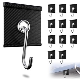 EFEALL Pack of 12 Piping Strip Hooks 5/6 mm and 7/8 mm, RV Awning Hooks for Piping Rail, Camping Piping Hooks, Piping Eyelets for Motorhome, Caravan, Camping Tent, Indoor and Outdoor Decoration