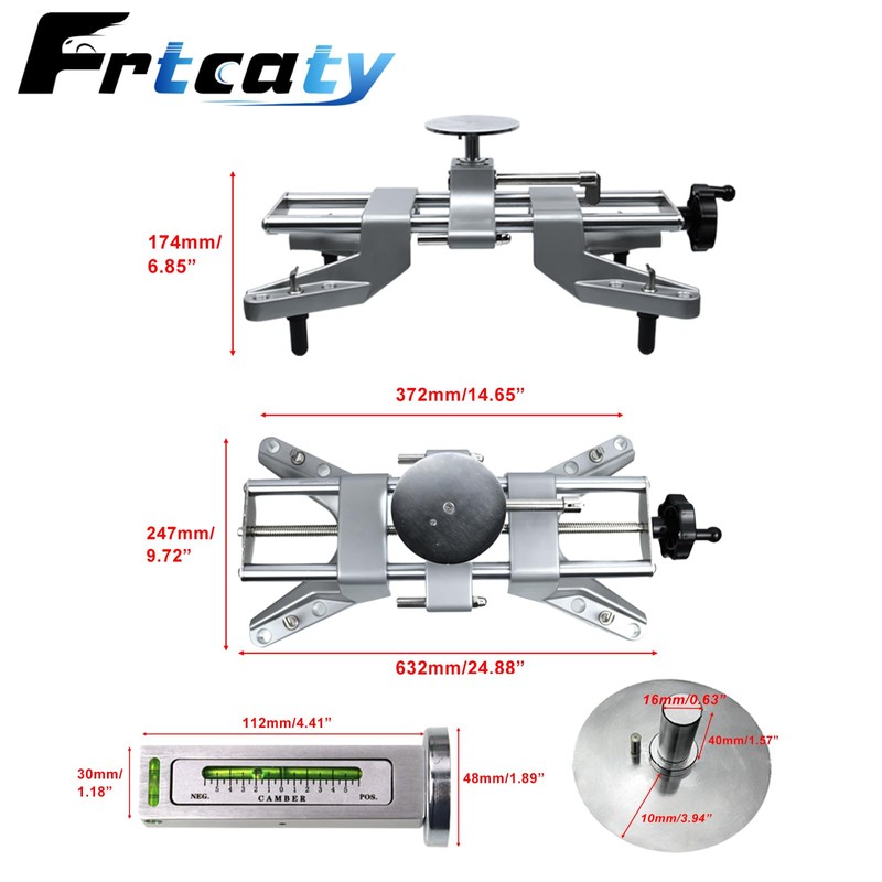 Frtcaty Wheel Clamp & Magnetic Adapter 3PCS Wheel Alignment Tool