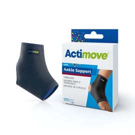 Actimove Kids Ankle Support | Slip-On Pediatric Compression Support Sleeve for Sprained Ankle, Achilles Tendonitis, Plantar Fasciitis, & Injured Foot | Navy, Youth