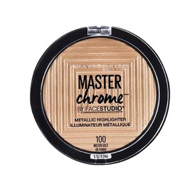 Maybelline New York Facestudio Master Chrome Metallic Highlighter Makeup, Molten Gold, 0.24 oz.