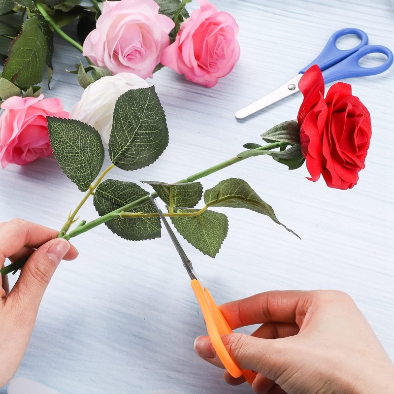 10 Pcs Kids Scissors, Children Blunt tip Safety Scissors Plastic