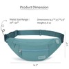 Crossbody Belt Bags Sling Fanny Pack for Men with 4-Zipper