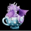 Fantasy Dragon Figurine Sitting in a Cup - Cutieling in