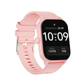 Laser Smartwatch 2" Pink Touch Display, IP68 Waterproof, Bluetooth 5.3, Android/iOS Compatible with Built-in Activity Tracker, Heart Rate & Blood Pressure Monitor, Digital Clock, Find Phone and More