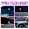 GCZCC Car Window Wireless LED Ambient Light Solar Powered Butterfly