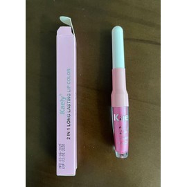 Kaely 2in1 Metallic Lipstick and Lip Liner, Shimmer Glitter Lip Gloss Long Lasting Waterproof 24 Hours, Pearlescent Sparkly Liquid Lipsticks Lip Stain Makeup for Women, Vegan Formula, 15