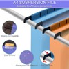 A4 Suspension File, 15 PCS Polypropylene Filing Cabinet Suspension Files