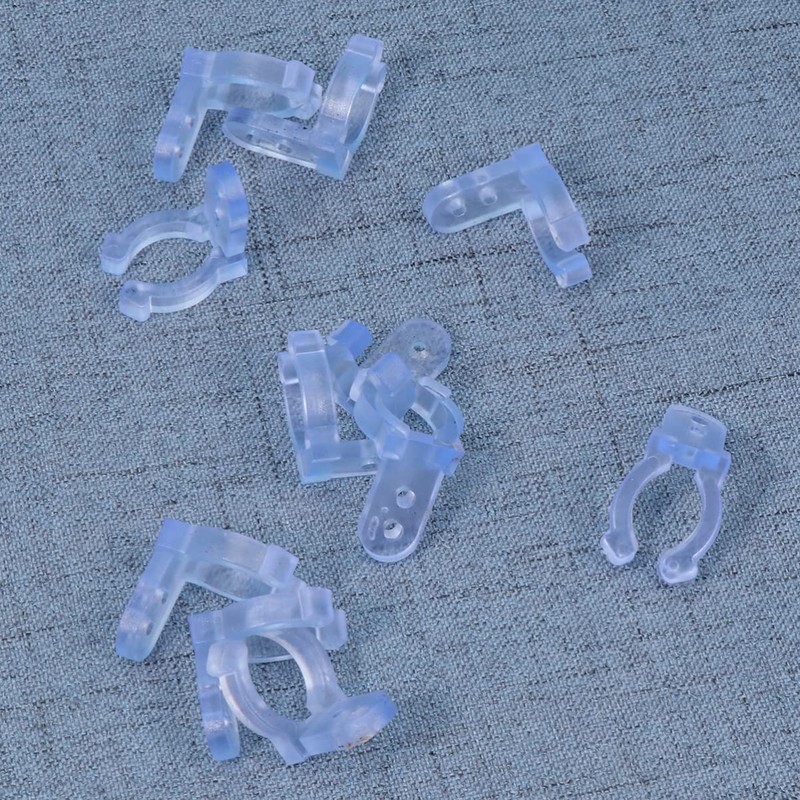 CIYODO 50pcs Pack PVC Led Rope Light Clips Holder Cord
