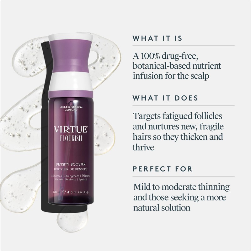 Virtue Flourish Density Booster Spray for Hair Growth | Thinning