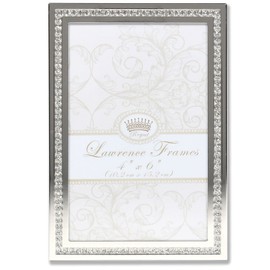 Lawrence Frames 4 x 6 Dazzle Glitter Photo Frame, Silver