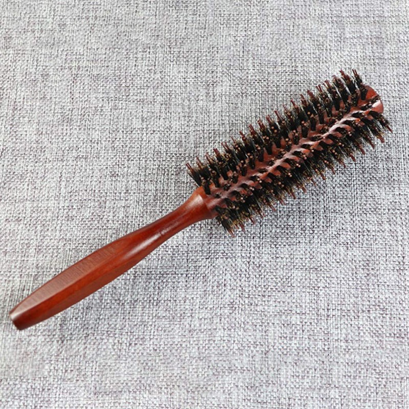 Frcolor Roll Brush Pig Hair Brush Roll Anti-Static Pig Hair