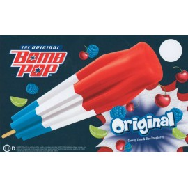 Blue Bunny The Original Bomb Pop Blue Bunny Bunny Ice Cream Truck Sticker Decal 8"x5"