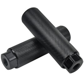 Bicycle Pegs Black Bicycle Foot Pegs Aluminum Alloy BMX Pegs Anti-Slip Mountain Bike Pegs Accessories for BMX MTB Ideal for 3/8" Axle