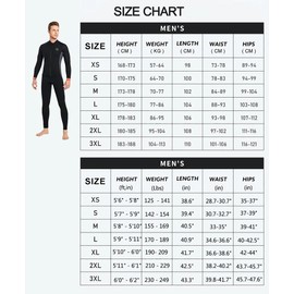 WYYHAA 3MM Neoprene Two Piece Wetsuit, Diving Suit Top and Bottom for Men Women Snorkeling Scuba Diving, Keep Warm, UV Protection,Men,M