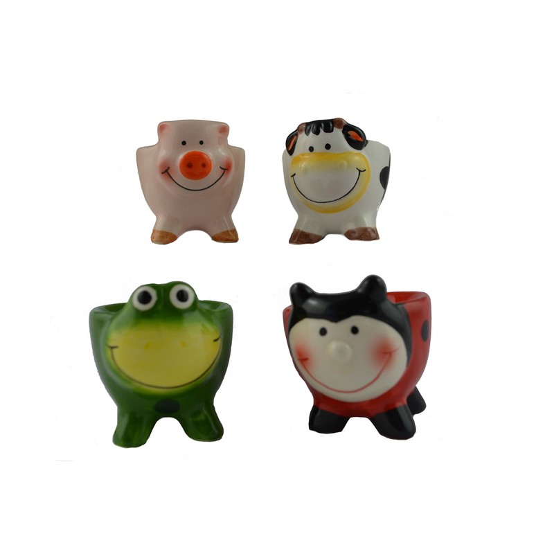 Egg Cups Animals Set of 4
