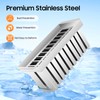20Pcs Stainless Steel Popsicle Molds and Rack with Brush Square