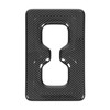 Rear Water Cup Holder Frame Cover Trim Carbon Fiber Look