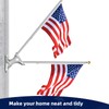 AJHXZMFC Flag Pole Holder for Outside House 1'' Heavy Duty