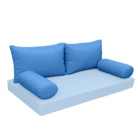 |SLIPCOVER ONLY| S2 Outdoor Bolster Backrest Pillow Covers Knife Edge Full AD102