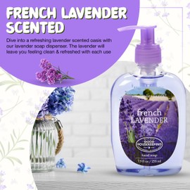 SIMPLE PLEASURES Premium Hand Soap Collection - French Lavender Scent, 7.9 oz Bottle with Jumbo 59 oz Refill - Goodhousekeeping Seal Approved - Multiple Scents Handsoap - Lavendar Hand Soap Refills