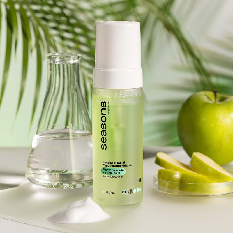 Seasons Limpiador Facial Espuma Antioxidante Manzana Verde y Vitamina C