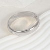 MILAKOO Silver Arc Polished Surface Bangle Cuff for Women Minimalist