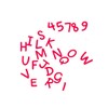 TEHAUX Alphabet Shaped Cutting Dies Carbon Steel DIY Stencils for