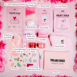 Spa Gifts for Women (Set of 22) - Premium Self Care Spa Kit With Bath, Sleep, Skin Care Sets & Self Care Items For Women - Ultimate Pampering Skin Care Set - Birthday Gifts- Spa Gift Baskets for Women