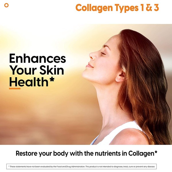 Colágeno 1 y 3 | Doctor's Best | Suplemento con Vitamina C | Sin OGM, sin Gluten, sin Soja | 500 mg | 240 Cápsulas