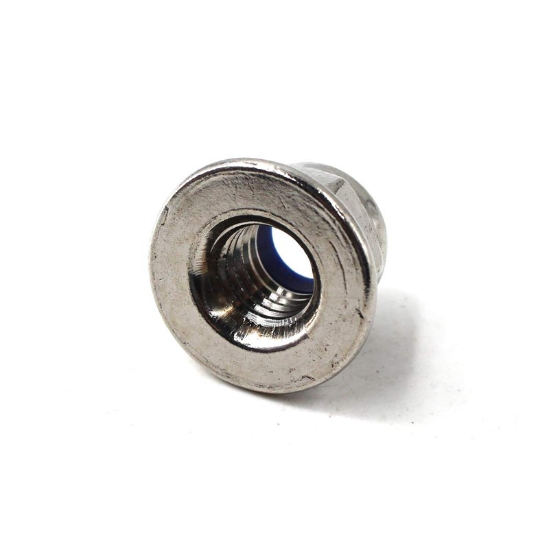 M6 Nylon Lock Nut 304 Stainless Steel Flange Nut Inserts