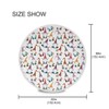 Christmas Tablecloths Christmas Gnome Decoration Seamless Tablecloth for Round Tables,
