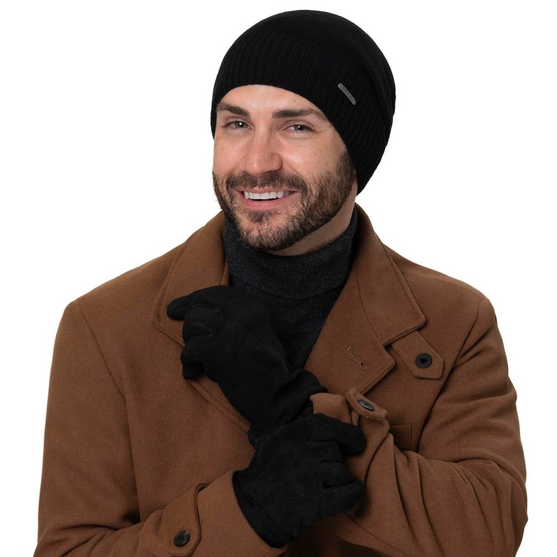 Basic Pigskin Leather Gloves Stetson men´s full-fingered (8 HS -