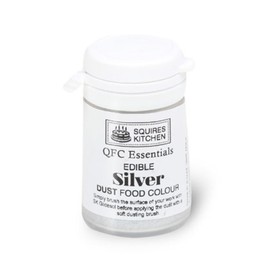 Squires Kitchen QFC SILVER Edible Food Sugar Craft Decorating Decoration Dust 5G