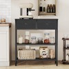 HOOBRO 29.5" Narrow Console Table with 2 Fabric Drawers, Small