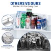 Drink Organizer for Fridge-White Automatic Pusher Glide,12oz 16oz 20oz-Soda Dispenser
