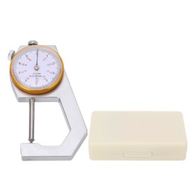Thickness Gauge Tool Round Dial Indicator Handheld Portable Tester Caliper 0.1mm Resolution 0‑30mm Range Pointed End