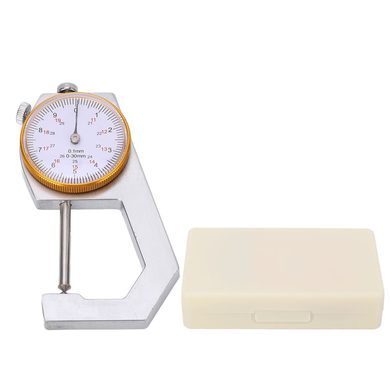 Thickness Gauge Tool Round Dial Indicator Handheld Portable Tester Caliper