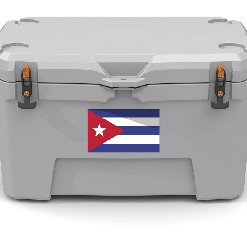 TUKIMA 2-Pack Cuba Flag Decal | 5x5 Inches | Premium