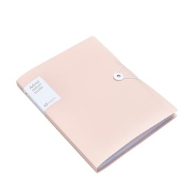 A4 File Document Folders Display Presentation Book Report Cover Clear Pockets Pastel Colours Durable Sleeves School Office Business Report Study Paper Storage Organiser (Pink, A4, 30)