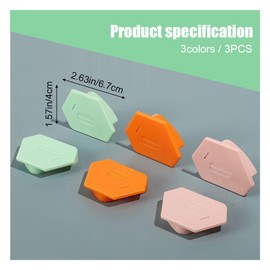 3pcs Magnetic Seam Guide for Sewing Machine, Hemmer Guide with Scale Universal Sewing Accessories, Multi-Purpose Tool (3 Colors)