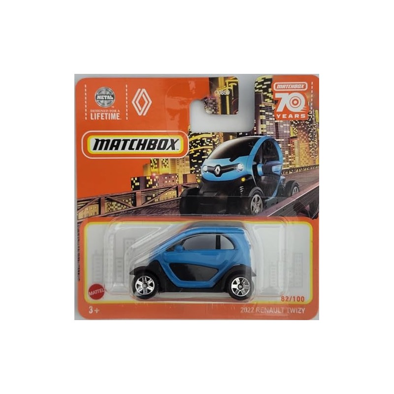 2023 Matchbox 2022 Renault Twizy Blue 82/100 (Short Card) HLC61