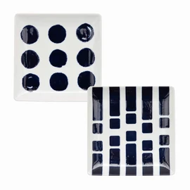 natural69 Medium Plate Palette/Point Lock 17 cm Hasami QA01 2 Piece