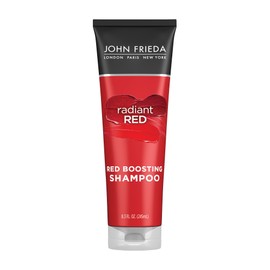 John Frieda Radiant Red, Color Boosting Shampoo, Enhances, Protects, & Hydrates with Pomegranate Extract and Vitamin E for Natural or Color-Treated Hair, 8.3 Oz