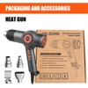 Holdone Heat Gun Fast Heating 1800W 122℉-1202℉ LED 3-color light