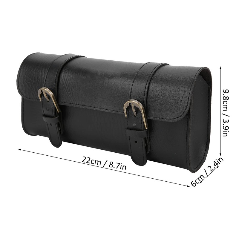 VGEBY Vintage Bike Bag, PU Leather Classic Handlebar Saddle Cycling