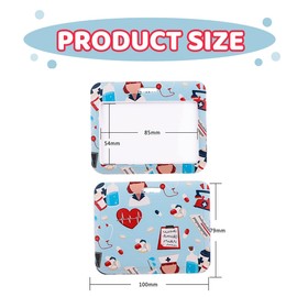 JEYORZY ID Card Holder with Lanyard, ID Badge Holder Breakaway Lanyard for, Removable Name Plate Clips, Neck Lanyard Strap, Ideal for Medical Nurses, Office, School (Green 2)