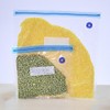 Reusable Food Storage Bag,Kiwinvou Portable Vacuum Sealer Storage Bags,Dry and