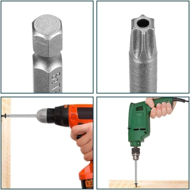 Utoolmart 200mm/7.9” Extra Long Torx Screwdriver Bit Set 11pcs, Magnetic